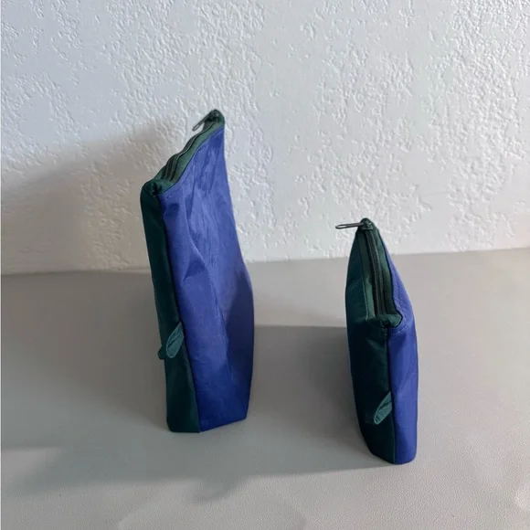 Handmade Water-Repellent Nylon Vacation Colorblock Go Pouch Solid Colored Set - Picture 12 of 16